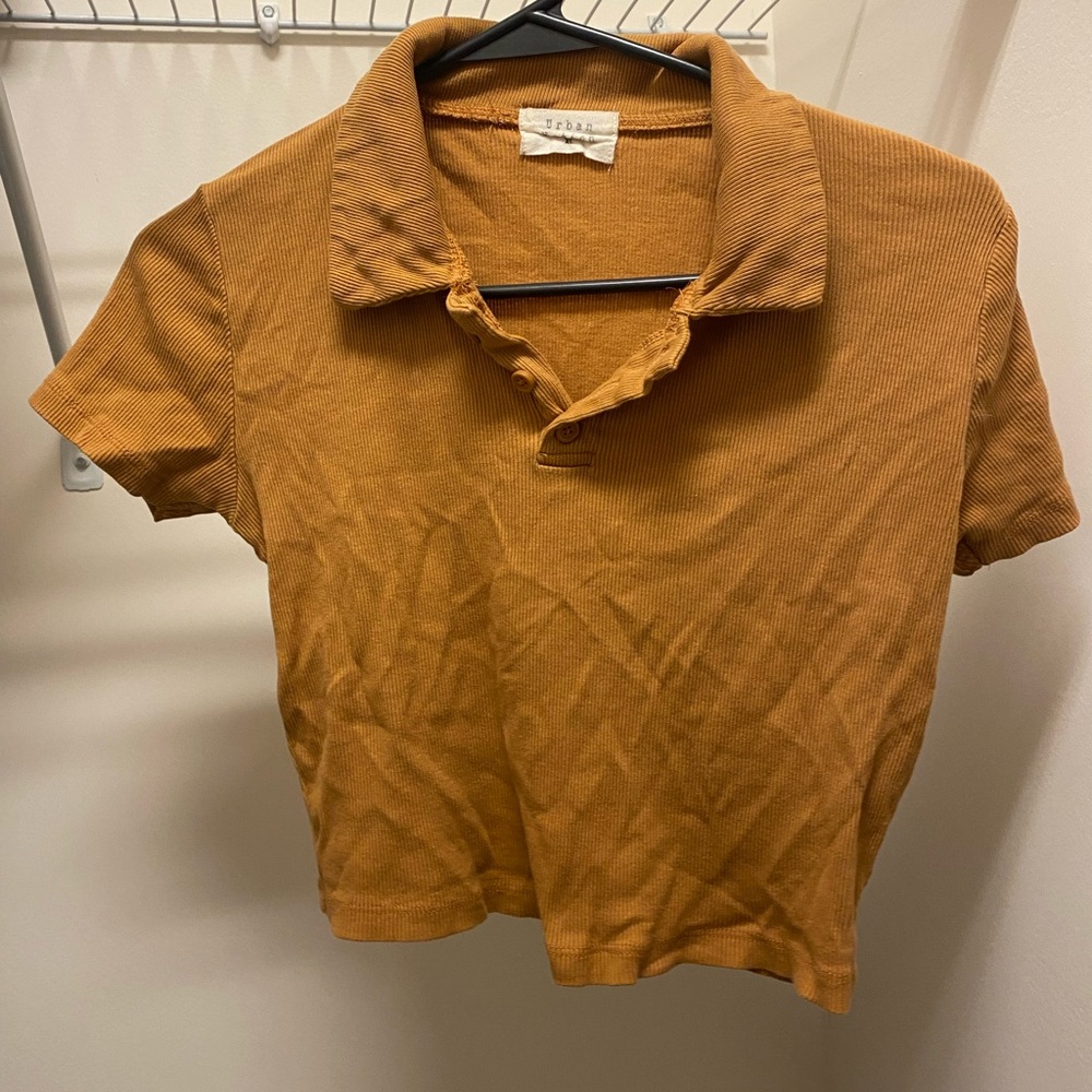 Light brown crop top size: xs